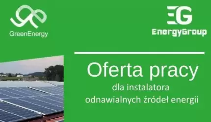 Praca dla instalatora odnawialnych źródeł energii