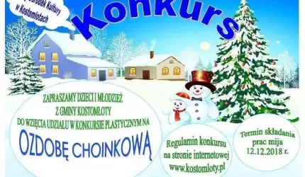 Konkurs plastyczny na ozdobę choinkową