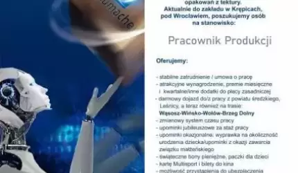 Pracownik Produkcji. Praca w Schumacher Packaging