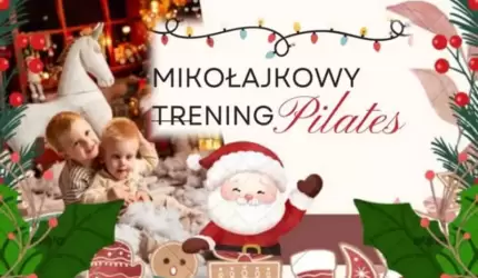 Mikołajkowy trening pilates w świetlicy wiejskiej w Krynicznie