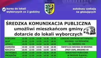 Bezpłatna komunikacja autobusowa w dniu wyborów prezydenckich