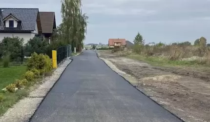 Ulica Ogrodowa w Lutyni wkrótce będzie gotowa