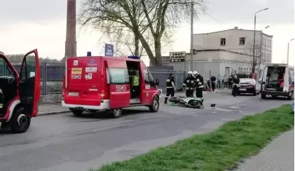 Wypadek w Malczycach. Poszkodowany motocyklista