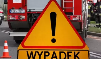 Wypadek drogowy w Wilkszynie