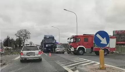 Wypadek drogowy w Błoniach