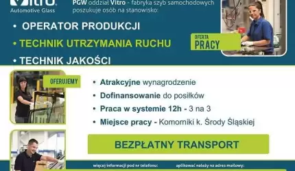 Praca w fabryce szyb samochodowych